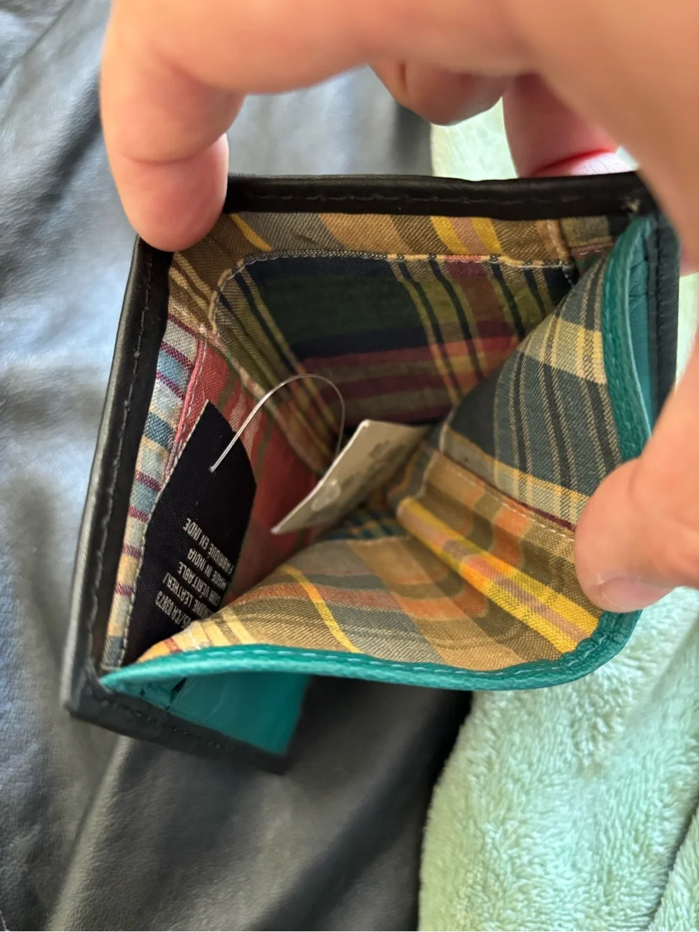 American Eagle Outfitters small black leather wallet